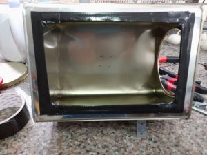 Metal Cookie tin DIY Project for a TV Box - 20