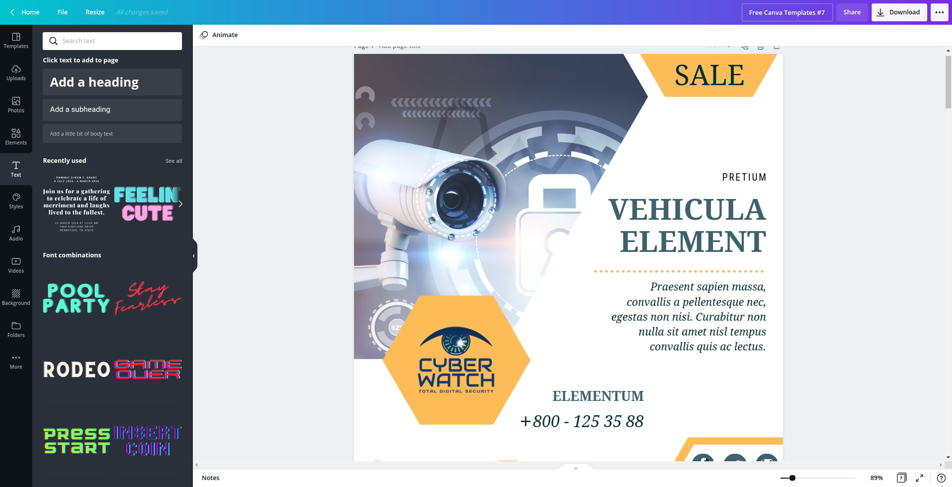 Free Canva Templates #7