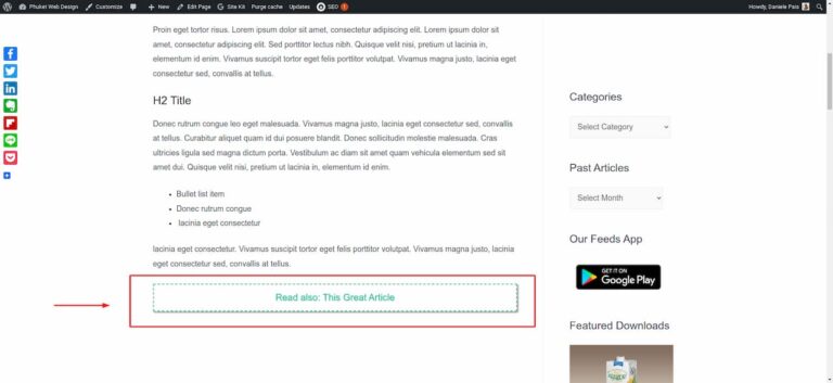 Creating a custom HTML / CSS Link Box