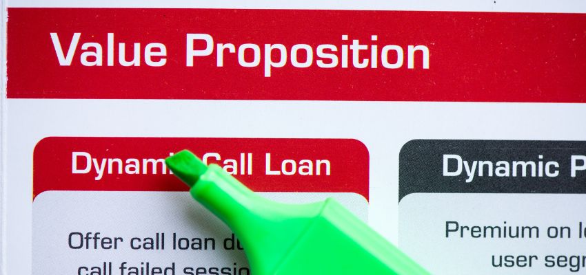Value propositions A marker laying on a printed document with Value Proposition header
