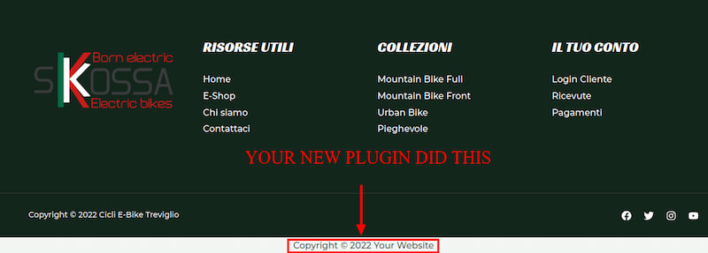 Here is how your new plugin looks from the front end