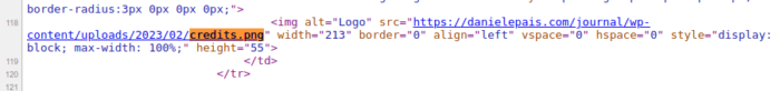 Change the reference to the logo in the html template