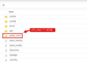 upload your coming soon page via cPane to the public html folderl
