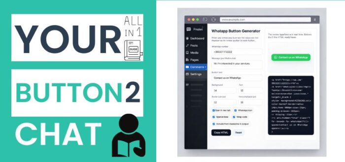 WhatsApp Button Generator – Create a Click-to-Chat Button With Custom Message