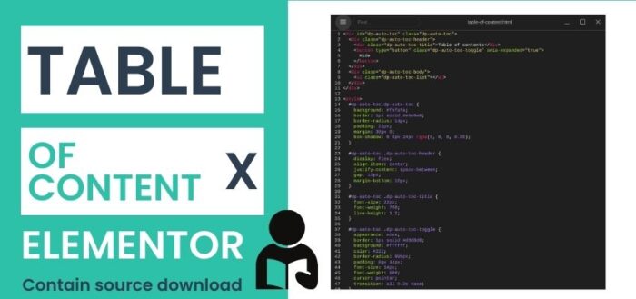 How to Create an Automatic Table of Contents in Elementor (No Plugin Needed)