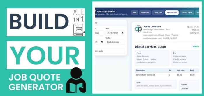 How to Build Your Own Quote Generator (Online or Offline) Without Paying Monthly Fees